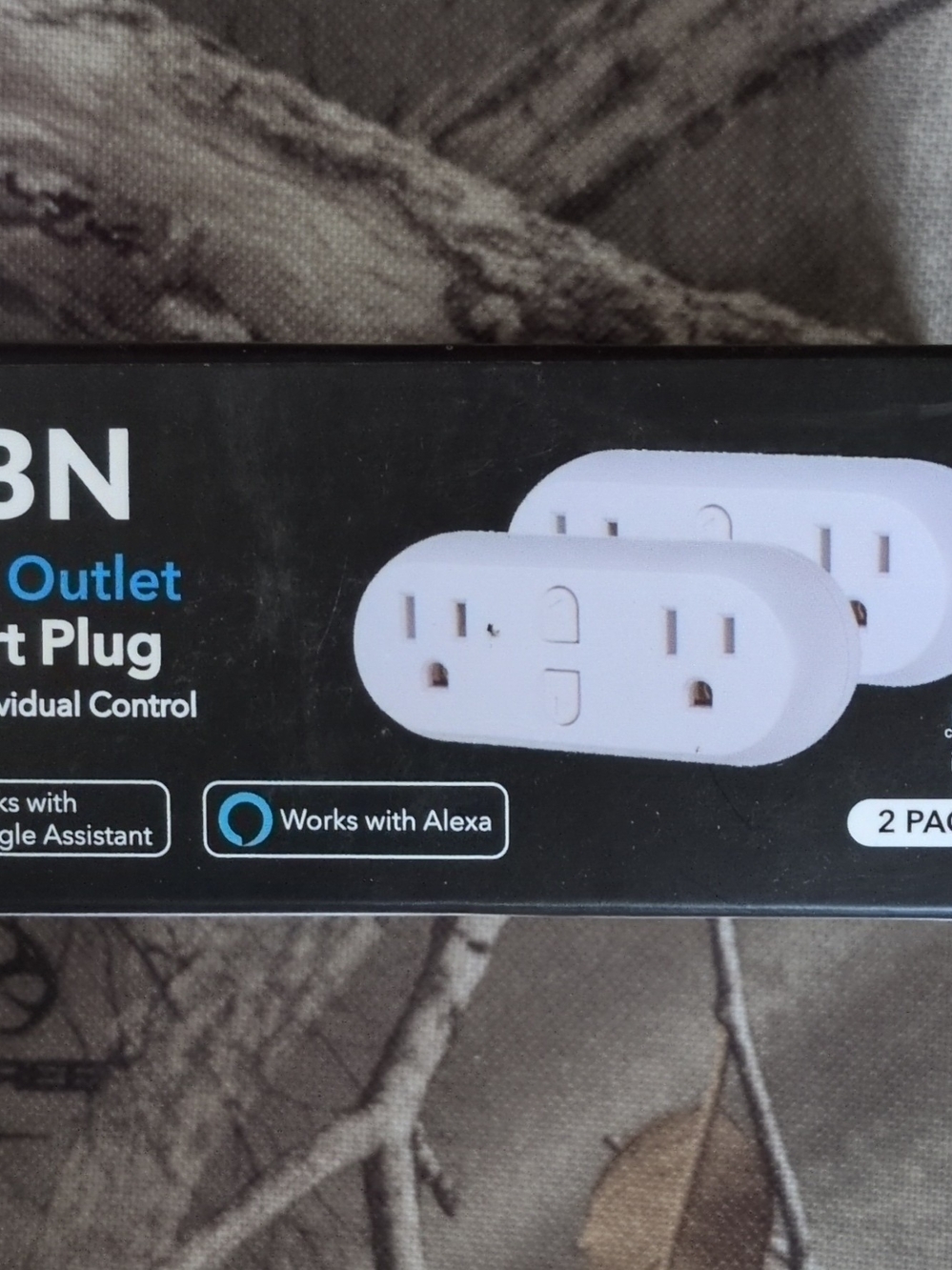 Smart Wi-Fi Outlet Adapter - White (2-Pack)